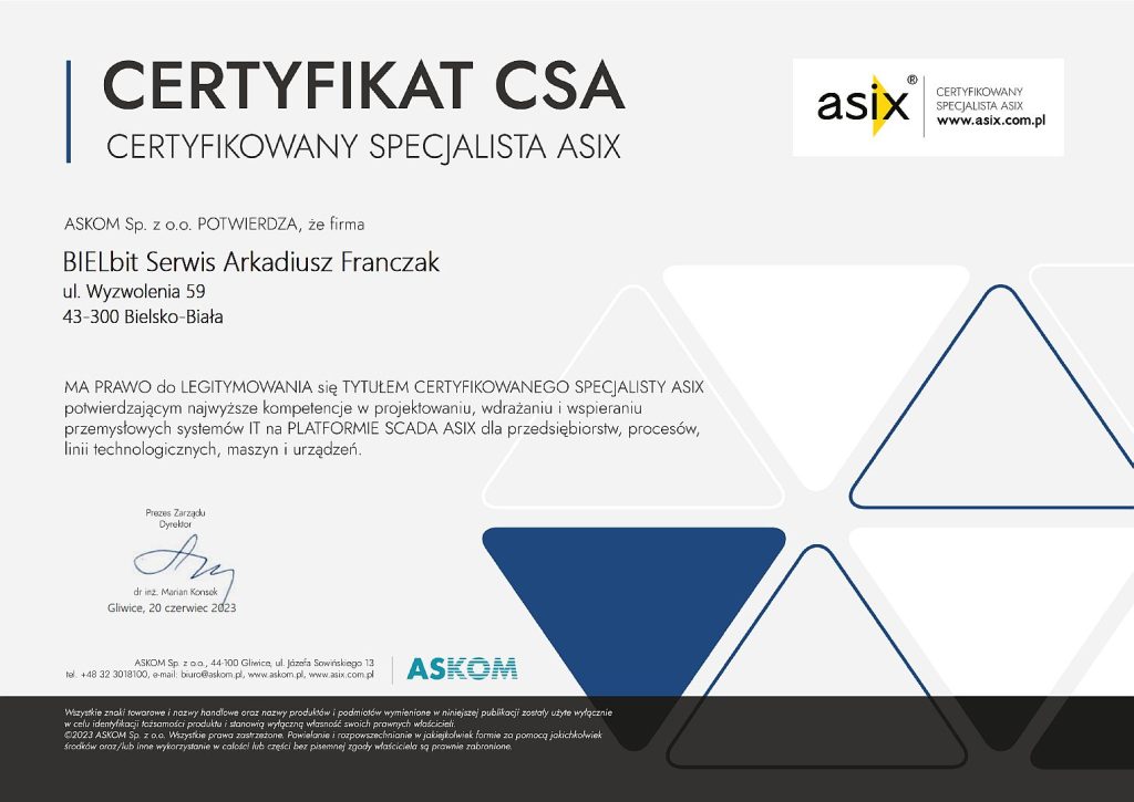Certyfikat CSA